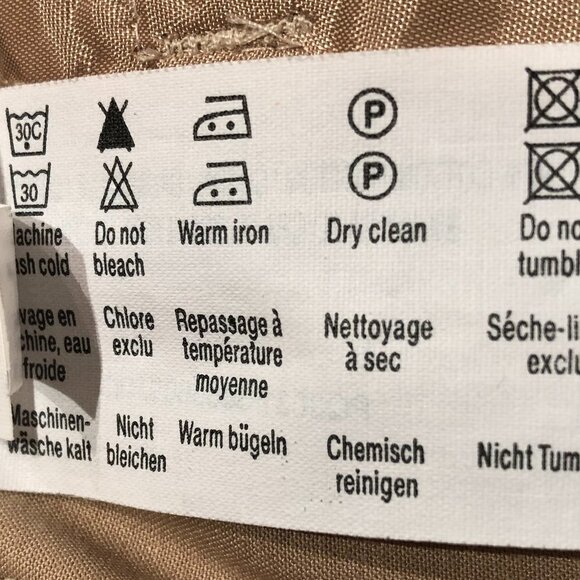 Espirit Collection Straight Leg Zip Up Medium Rise Pants Tan Size 8 - Picture 7 of 8